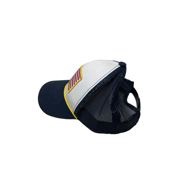 Vintage USA Flag Snapback Hat Baseball Cap - Picture 2 of 6